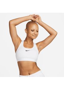 Nike , Sport-BH »SWOOSH MEDIUM SUPPORT WOMEN'S PADDED SPORTS BRA« , WHITE/STONE MAUVE/BLACK