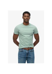 Superdry, Herren, Rundhalsshirt &raquo;ESSENTIAL LOGO EMB TEE&laquo;, Blue Surf, S, Blue Surf, Cooles Shirt von Superdry