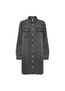 Only , Jeanskleid »ONLLISA L/S DNM DRESS GUA NOOS« , Washed Black , N-Gr , L -N-Gr , L , Kurzes Denimkleid von Only