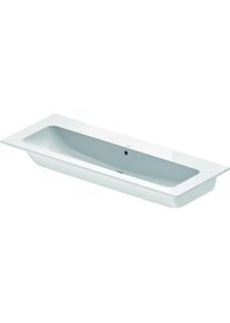 Duravit, Spülbecken, Möbelwaschtisch ME by Starck m ÜL m HLB 1230x490mm o Hahnloch weiss WG (Einbauspüle, 49 cm, 123 cm)