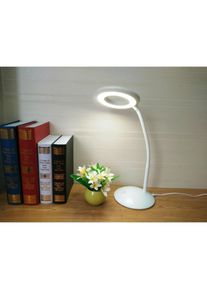 Wenko, Tischlampe, LED-Schreibtischleuchte mit Lupe (24 lm)