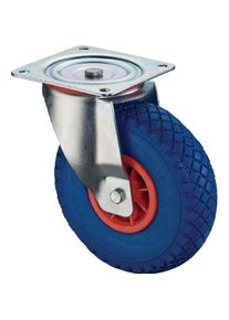 BS Rollen, Möbelrollen, Lenkrolle Rad-Ø 260 mm Tragfähigkeit 160 kg mit Anschraubplatte Radkörper Kunststoff Polyurethan...