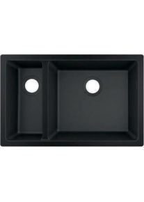 Hansgrohe, Spülbecken, HG Unterbauspüle 180/450 S510-U635 graphitschwarz (Unterbauspüle, 45 cm, 71 cm)