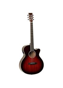Tanglewood Chitarra Acustica TW4E AVB Winterleaf Autumn (Mahagoni, Solid Mahogany, Techwood, Eboncore), Gitarre