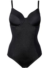 bonprix Mujer, Body con efecto moldeador medio, negro, 90
