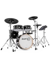 drum-tec diabolo 3 mit Roland V71 - Stands (piano black)