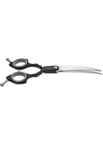 EHASO Japan-Stahl-Schere, 18cm, gebogen, schwarz