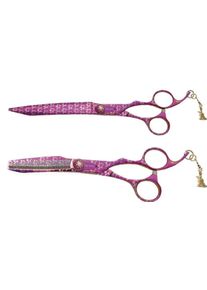 Kenchii Pink Poodle Scissor | 44 Tooth Blender Schere