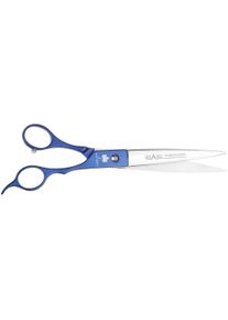 EHASO 21cm gerade Schere | Japan Stahl | Blauer Aluminiumgriff