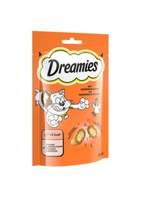 60g Friandises Dreamies Catisfactions, poulet - Friandises pour chat