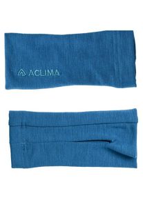 Aclima Warmwool Pulseheater Wrist warmer (One Size, blue)