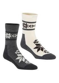 KARI TRAA Womens Rusa Sock 2-Pack Wintersokken Dames (39-41 |grijs)