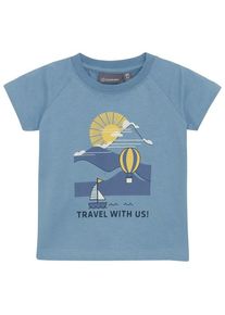 Color Kids Baby T-Shirt with Chestprint S/S T-shirt Kids (98, blue/turquoise)