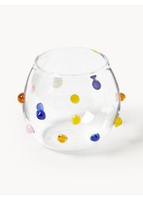 Copos pequenos artesanais Perli, conjunto de 4 Multicolor, Transparente Vidro Ø 6 x Alt 6 cm, 100 ml | Westwing Collection