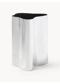 Wazon ze stali szlachetnej Vine, W 18 cm Srebrny Metal S 16 x W 18 cm | Westwing Collection