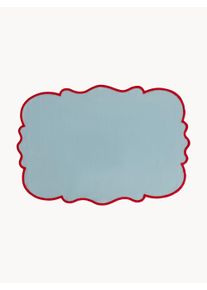 Bitossi Home Stolov&eacute; prestierania Smerlo, 2 ks Modr&aacute;, Červen&aacute; Bavlna, Ľan &Scaron; 33 x D 48 cm