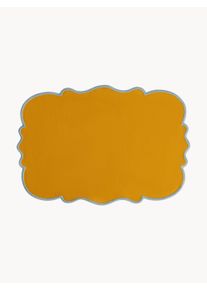 Bitossi Home Stolov&eacute; prestierania Smerlo, 2 ks Žlt&aacute;, Strieborn&aacute; Bavlna, Ľan &Scaron; 33 x D 48 cm