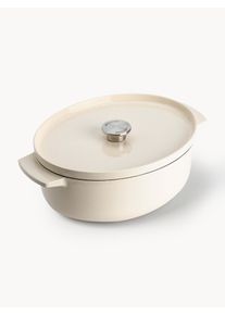 KitchenAid Asador ovalado antiadherente Doelle Blanco Metal Largo 40 cm, Ancho 29 cm, Alto 16 cm