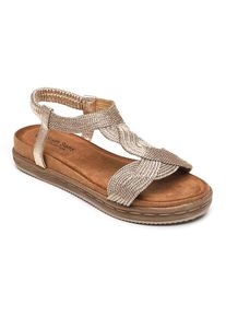 Sixth Sens Sleehaksandalen goudkleurig - 58% | Maat: 40 |