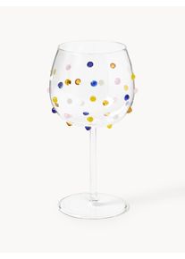 Copos de vinho artesanais Perli, conjunto de 4 Transparente Vidro Ø 10 x Alt 19 cm, 430 ml | Westwing Collection