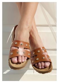 BABUNKERS Family Leren slippers bruin - 48% | Maat: 42 |