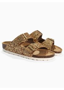 BACKSUN Slippers "Pantoletten "Bali"" goudkleurig - 47% | Maat: 39 |