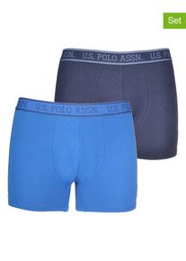 U.S. Polo Assn. 2-delige set: boxershorts donkerblauw/blauw - 51% |