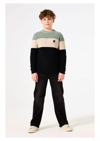 Garcia Trui zwart/beige/groen - 53% | Maat: 128/134 |