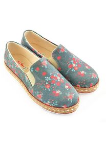 Goby Espadrilles donkergroen/meerkleurig - 77% | Maat: 43 |