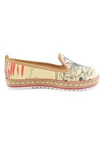 Goby Espadrilles beige/zwart/rood - 76% | Maat: 38 |