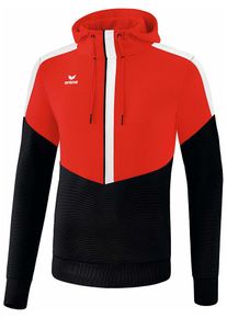 Erima Hoodie "Squad" rood/zwart - 70% | Maat: 164 |