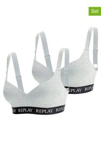 Replay 2-delige set: bustiers grijs - 51% | Maat: M |