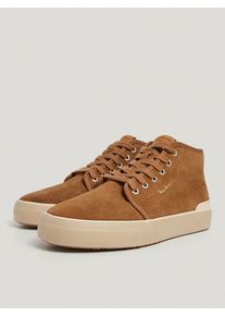 Pepe Jeans Footwear Leren sneakers lichtbruin - 61% | Maat: 42 |
