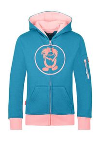 Trollkids Sweatvest "Sortland" blauw/lichtroze - 51% | Maat: 164 |