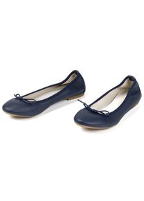 Anna Morellini Leren ballerina's "Evanna" donkerblauw - 79% | Maat: