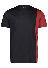 CMP Functioneel shirt zwart/rood - 66% | Maat: 46 |