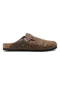 Comfortfusse Leren clogs bruin/zwart - 63% | Maat: 37 |