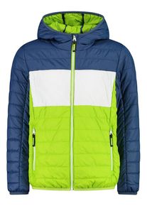 CMP Doorgestikte jas blauw/wit/limoengroen - 44% | Maat: 164 |