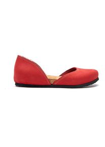 Comfortfusse Leren ballerina's rood - 59% | Maat: 38 |