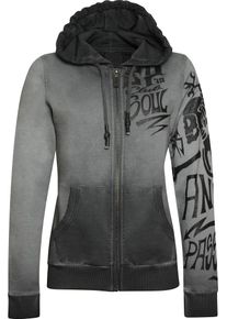 Acerbis SP Club Heaven, zip hoodie vrouwen , kleur: grijs/zwart , maat: L