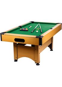GamesPlanet® Biliárdasztal TRENDLINE zöld 6ft + tartozékok