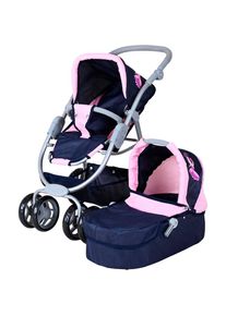 KNORRTOYS , Kombi-Puppenwagen »Coco - princess blue« , princess blue