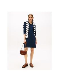 Tommy Hilfiger , Strickkleid »SOFT WOOL HALF SL F&F POLO DRESS«, aus reiner Wolle , Dark Night Navy , N-Gr , L (40) -N-Gr , L (40) , Strickkleid...