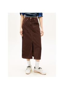 Tommy Jeans, Damen, Cordrock &raquo;TJW CLAIRE UTILITY SKIRT CORD&laquo;, Rich Brown, 27, Rich Brown, Cordrock von Tommy Jeans