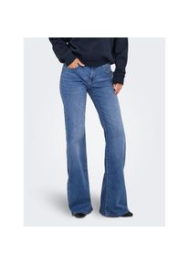 Only , Bootcut-Jeans »ONLTIGER LW WIDE MB FLARED DNM PIM« , Medium Blue Denim , Länge 30 , 27 -Länge 30 , 27 , Flared Fit Jeans von Only