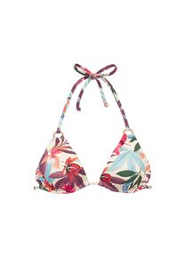 Lascana, Damen, Triangel-Bikini-Top &raquo;Imani&laquo; mit sommerlichem Bl&auml;tterprint, creme bedruckt, Cup A/B, 34 -Cup A/B, creme bedruckt, Modischer 