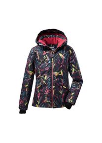 Killtec , Skijacke »KOW 22 GRLS SKI JCKT«, Wasserdichte, atmungsaktive Kinderjacke mit Schneefang und Fleece , schwarz , 140 , 140 , Funktionsjacke...