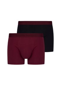 Bruno Banani , Boxershorts »FLOWING«, (2er Pack), mit kontrastfarbenem Bündchen , feige/schwarz , XL , XL , Herrenshorts von Bruno Banani