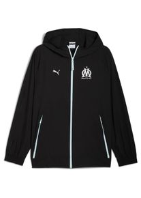 Puma, Herren, Laufjacke, OM PumaTECH Woven Jacket (M), Schwarz, M