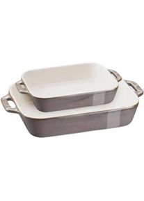 Staub Ofenformset, Auflaufform, Grau